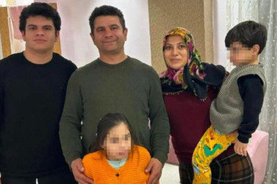 Polis memurunun öldürdüğü 5 yakını, yan yana toprağa verildi