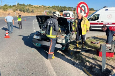Sugören Kavşağındaki Kazada 2 Kişi Yaralandı