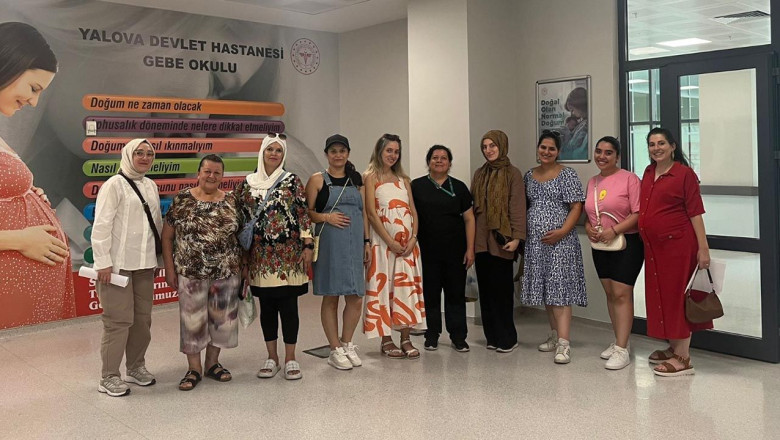 Yalova’da Gebe Okulu’nda 1. Tur Eğitim Tamamlandı