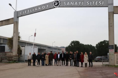 CHP’den Çiftlikköy Sanayi Sitesi’ne Esnaf Ziyareti