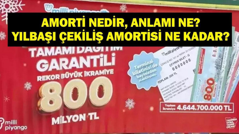 AMORTİ NEDİR, NE ANLAMA GELİYOR? 2026 Yılbaşı Özel Çekilişi Amorti Ne Kadar? İşte 2026 Yılbaşı Çekilişi Bilet Fiyatları...