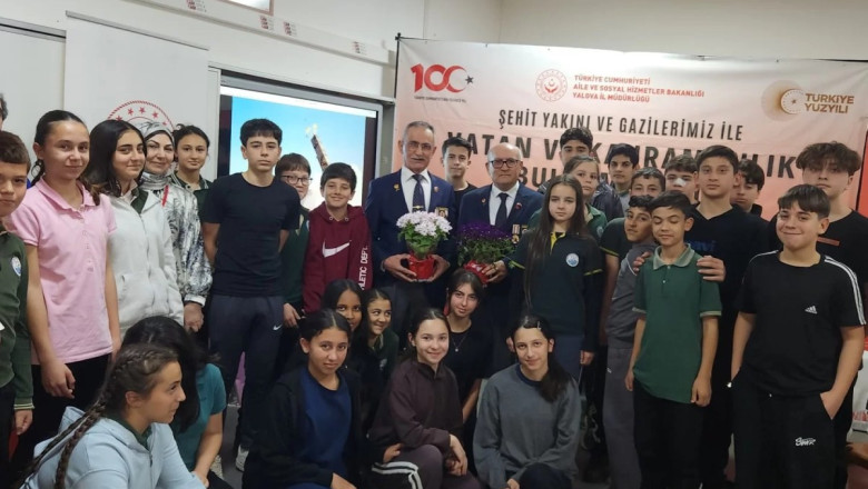 MUHARİP GAZİLER ÖĞRENCİLERLE BULUŞTU