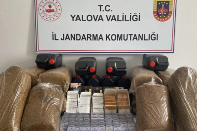 20 KİLOGRAM TÜTÜN VE 40 LİTRE ETİL ALKOL ELE GEÇİRİLDİ