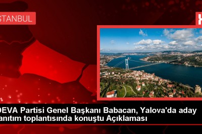 Ali Babacan: Her bir kentimizin yaşanabilir olması için çalışacağız 