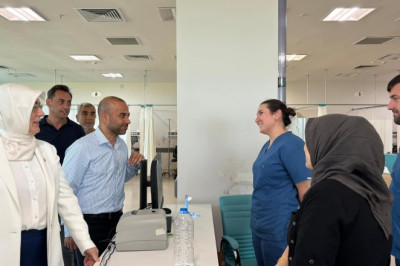 AKYOL VE GÜÇLÜ'DEN HASTANE ZİYARETİ