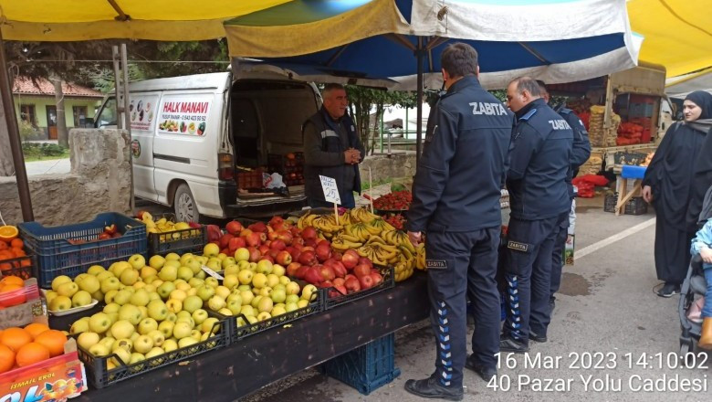 Altınova Semt Pazarı’nda sıkı denetim