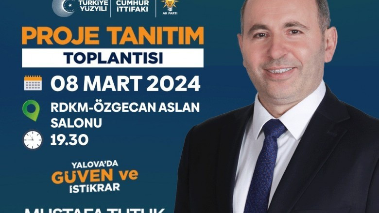 BAŞKAN TUTUK PROJELERİNİ AÇIKLIYOR