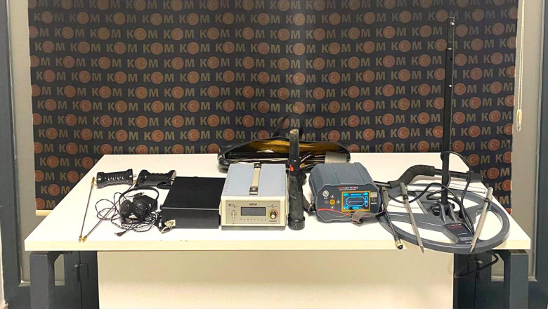 Dedektörle Altın Ararken Yakalandılar