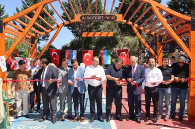KARDEŞ ŞEHİR HASAVYURT PARKI TÖRENLE AÇILDI