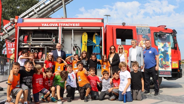 KÜÇÜK İTFAİYECİLER PARKURU BAŞARIYLA TAMAMLADI