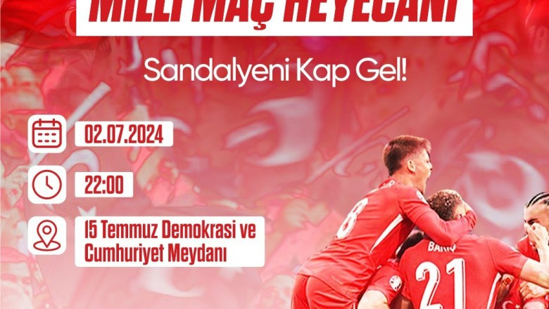 MİLLİ MAÇ HEYECANI DEV EKRANDA YAŞANACAK