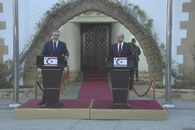 SON DAKİKA HABERİ... Dışişleri Bakanı Hakan Fidan KKTC'de: İki devletli çözüm için umutluyum