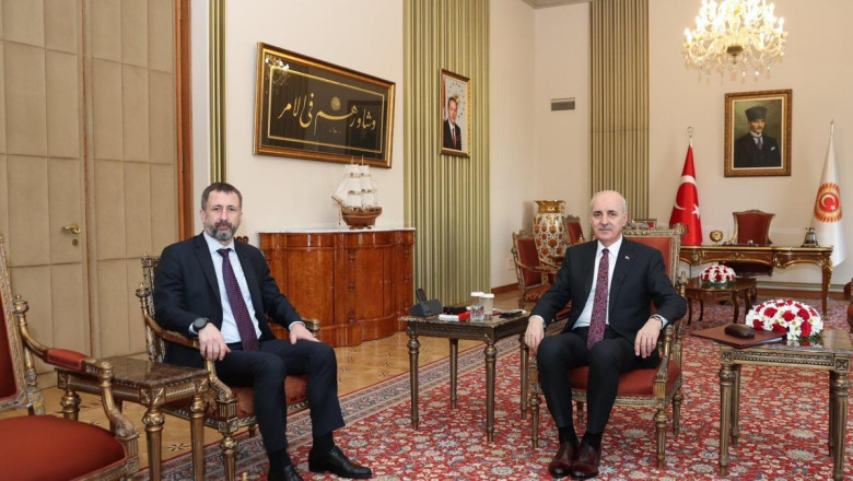 TBMM Başkanı Kurtulmuş, Çekya Büyükelçisi Stepanek'i kabul etti