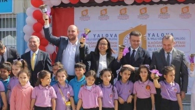 YALOVA'DA 54 BİN ÖĞRENCİ İÇİN İLK DERS ZİLİ ÇALDI