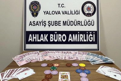 Yalova'da kumar oynayanlara 51 bin 400 lira ceza