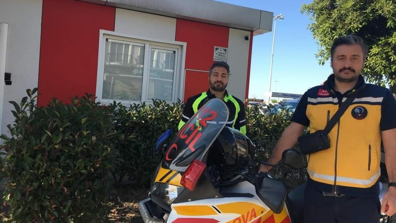 YALOVA'DA MOTORİZE 112 ACİL  SAĞLIK EKİBİ GÖREVE BAŞLADI