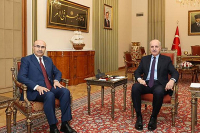 TBMM Başkanı Kurtulmuş, Emniyet Genel Müdürü Demirtaş'ı kabul etti