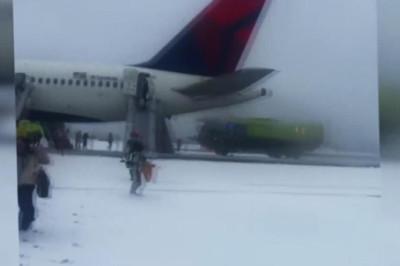 ABD’de uçağın motoru alev aldı: 4 yaralı