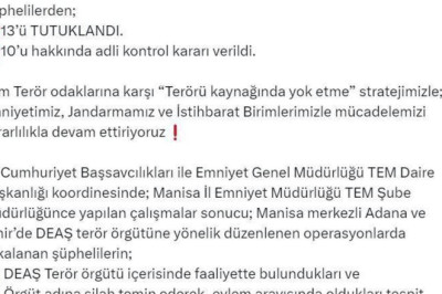Manisa merkezli 3 ilde DEAŞ'a yönelik operasyon; 13 tutuklama