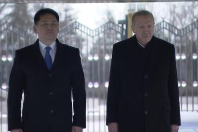 SON DAKİKA HABERİ... Moğolistan Cumhurbaşkanı Ankara'da: Erdoğan, mevkidaşını resmi törenle karşıladı