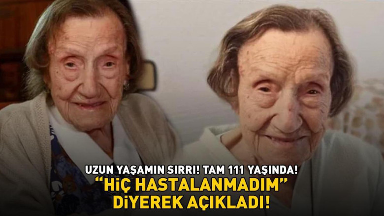 Uzun yaşamın sırrı! 'Hiç hastalanmadım!' diyerek açıkladı! Tam 111 yaşında! 'Meğer o 3 malzemeli içecek...'