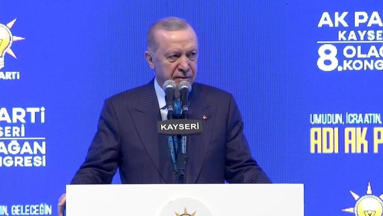 SON DAKİKA | Cumhurbaşkanı Erdoğan Kayseri İl Kongresi'nde konuşuyor