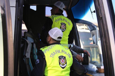 2024'te 2 milyon 376 bin 21 adet otobüs denetimi