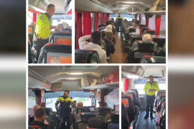 2024'te şehirler arası yolcu taşıyan 447 bin 978 sürücüye işlem yapıldı