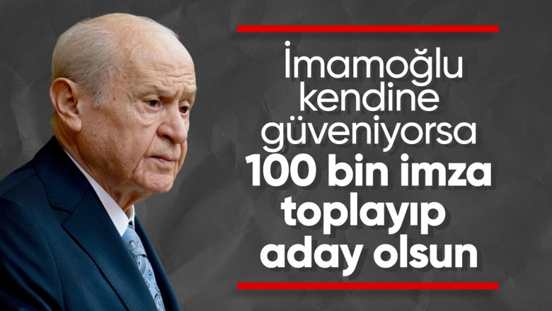 Devlet Bahçeli'den Ekrem İmamoğlu hakkında zehir zemberek sözler