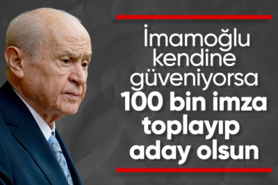 Devlet Bahçeli'den Ekrem İmamoğlu hakkında zehir zemberek sözler