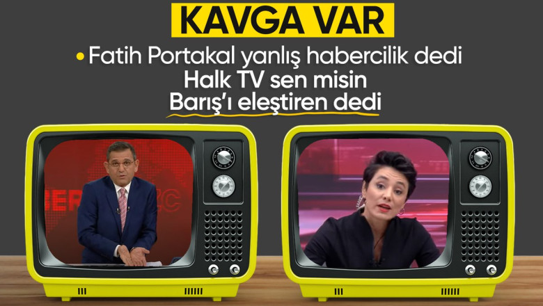 Fatih Portakal'ın Barış Pehlivan'ın gözaltına alınmasına ilişkin yorumuna Halk TV'den sert yanıt