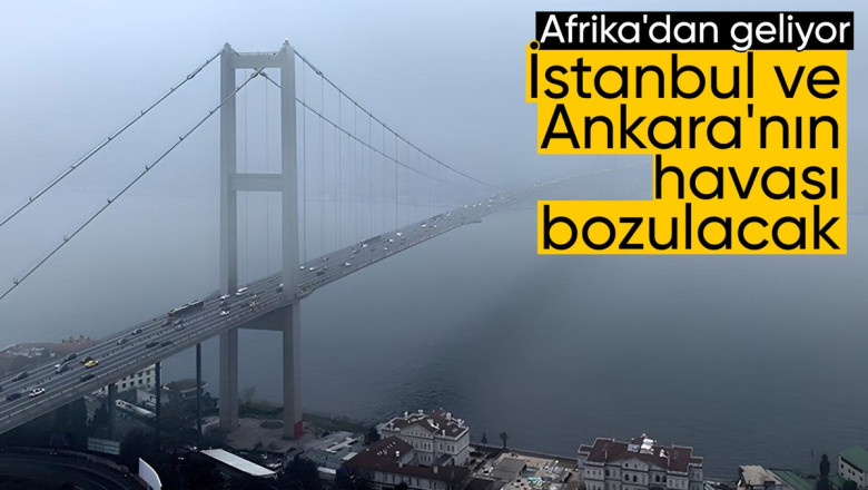 Afrika üzerinden yüksek basınç geliyor: Hava kalitesi düşecek