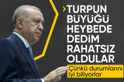Cumhurbaşkanı Erdoğan: Turpların büyükleri heybede dediğimiz için rahatsız oldular