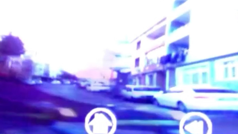 Tekirdağ'da otomobille motosikletin çarpıştığı kaza araç kamerasına yansıdı