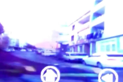 Tekirdağ'da otomobille motosikletin çarpıştığı kaza araç kamerasına yansıdı