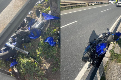 Bariyere Çarpan Motosikletin Sürücüsü 3 Günlük Yaşam Mücadelesini Kaybetti!