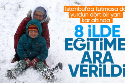 Kar yağışı nedeniyle eğitime ara verilen iller