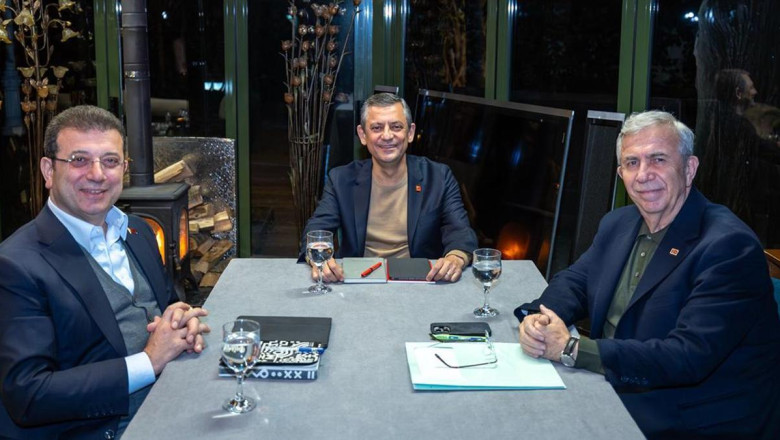 CHP Genel Başkanı Özel, Yavaş ve İmamoğlu ile görüştü