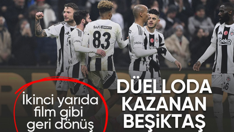 Beşiktaş, Trabzonspor'u iki golle geçti