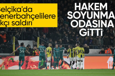 Anderlecht - Fenerbahçe maçı tribündeki ırkçı davranışlar nedeniyle durdu