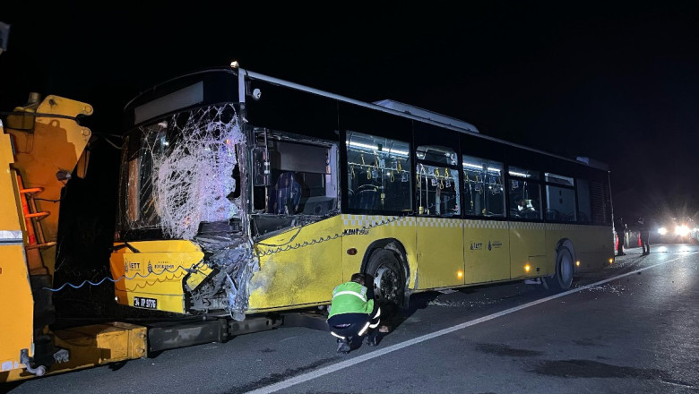 Sarıyer'de İETT otobüsü ile hafif ticari araç çarpıştı: 1 ölü, 1 yaralı