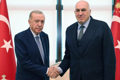 Cumhurbaşkanı Erdoğan, İtalya Savunma Bakanı Crosetto’yu kabul etti