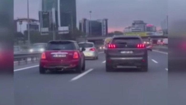 Bahçelievler'de makas atıp trafiği tehlikeye sokan sürücü