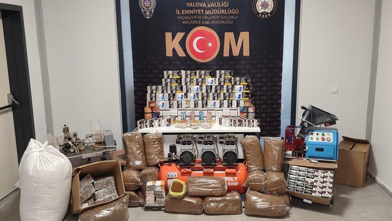 Yalova Merkezli Kaçak Tütün Operasyonunda 8 Şüpheli Gözaltına Alındı