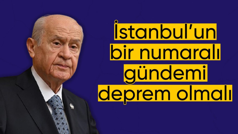 Devlet Bahçeli'den İstanbul depremi sonrası açıklama