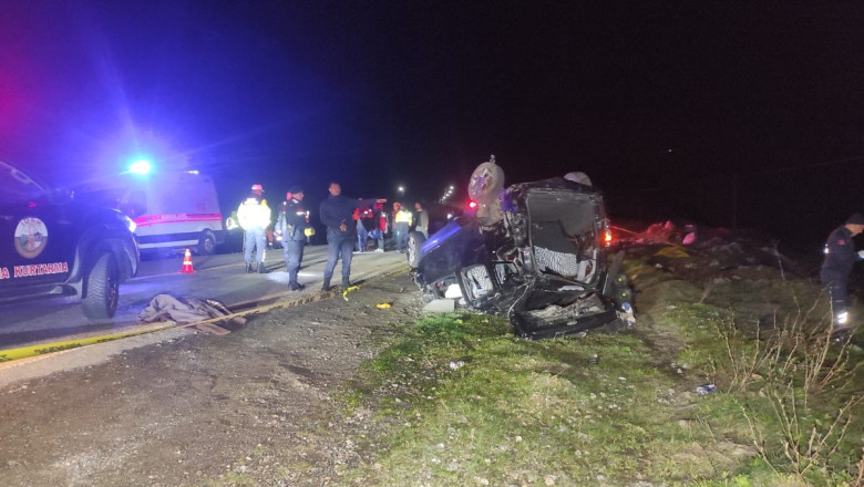 Rize'de takla atan araçtaki 3 kişi öldü