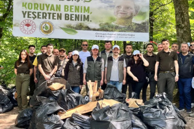 Vali Kaya, orman temizlik etkinliğine katıldı