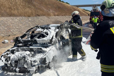 Çiftlikköy İtfaiyesi İş Başında