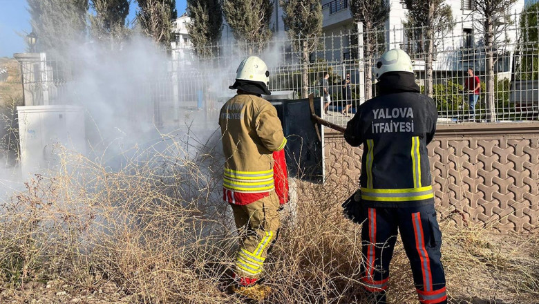Yalova İtfaiyesi Gece-Gündüz Görev Başında