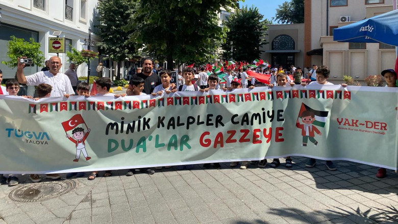 Yalovalı Minikler Gazze İçin Tek Yürek Oldu!